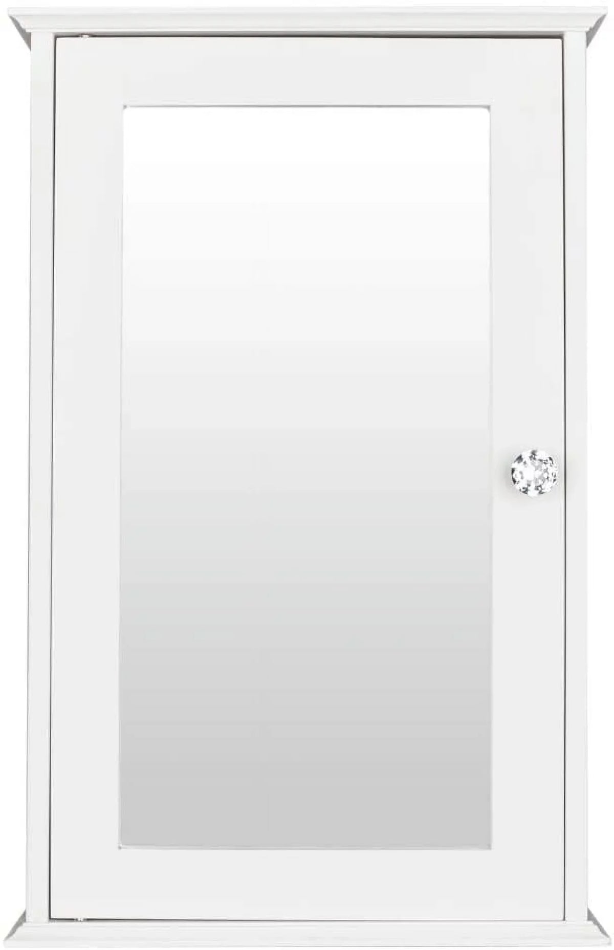 Single Cabinet Adjustable Medicine with Storage White 2 Mount classic Organizer Bathroom Cabinet Shelves Wall Mirrored and BSL Door