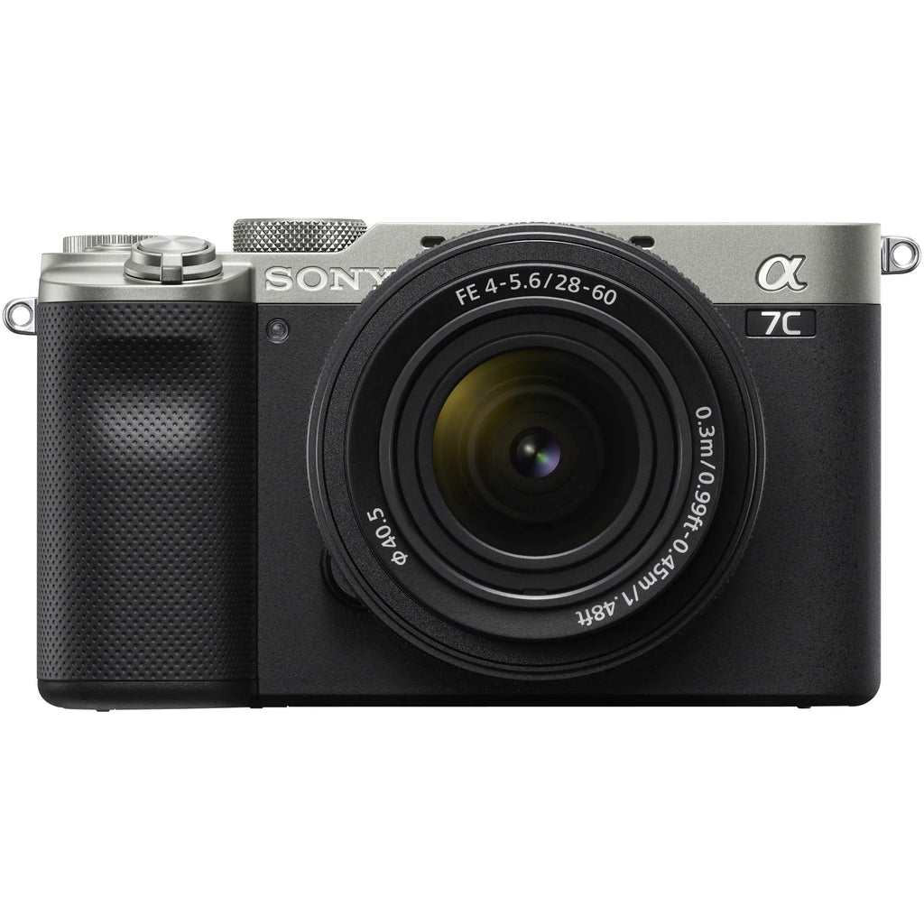 Accessories Remote with Bundle Body Frame Vlogger ACCVC1: Shooting Mirrorless Battery ILCE7CL/S Silver + Full + GP-VPT2BT + w. 2x F4-5.6 Camera Wireless Grip Bag Kit a7C Deco Lens & 28-60mm Gear