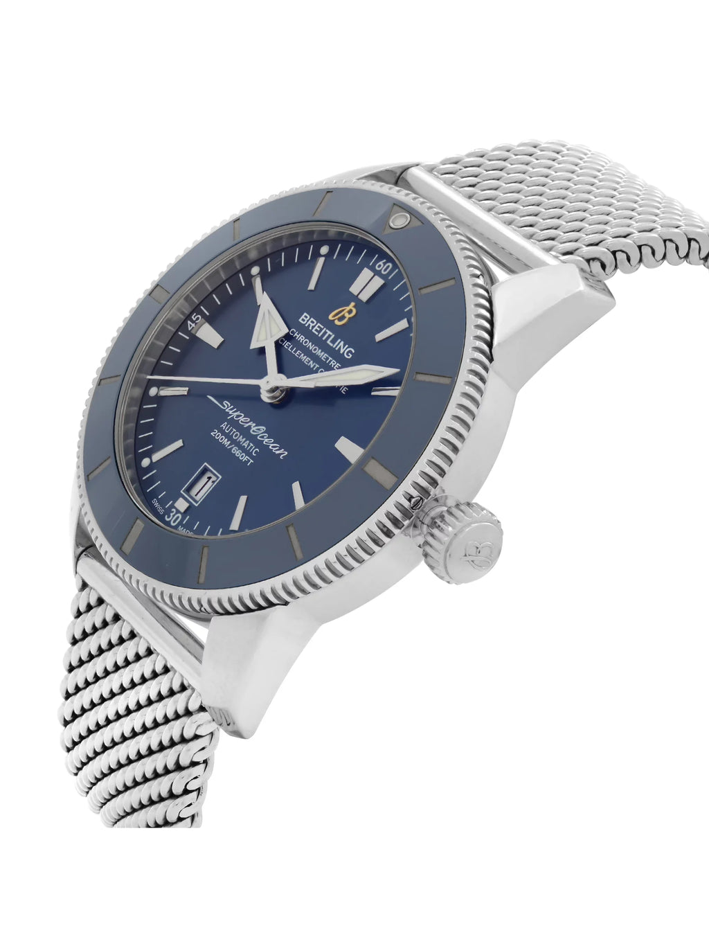 Automatic Steel Heritage Mens Dial Breitling Super AB2020161C1A1 Watch Blue