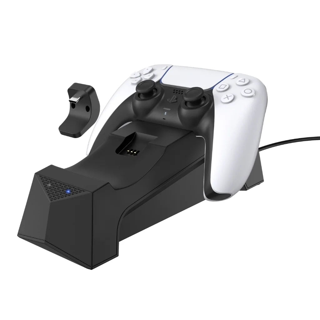 Blue new with Disc) Playstation Controller Station ( - and Bundle Dual Version Disc PS5 5 Extra Charging Starlight