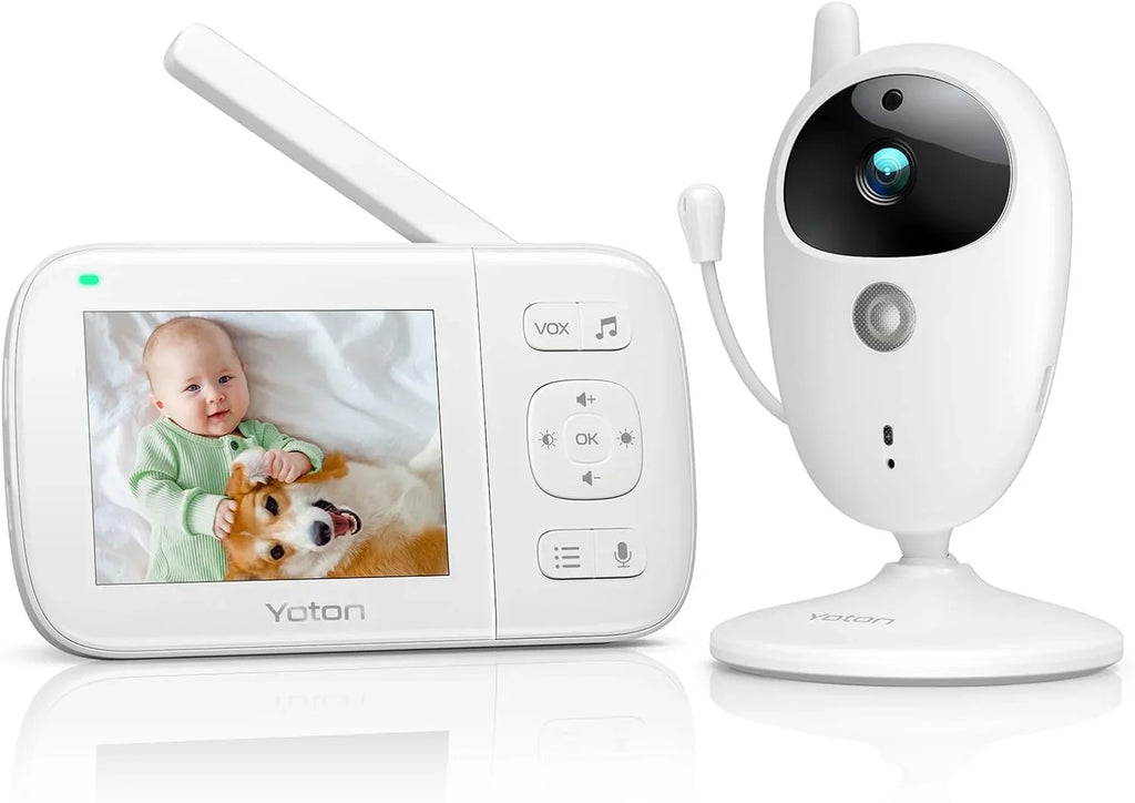 LCD Transmission, Digital VOX Sensor, Wireless Monitor Mode, Home Security, Baby Two 8 Lullabies, Screen Night Way 3.5-inch Yoton Temperature Talk with Camera, 2.4GHz Vision,