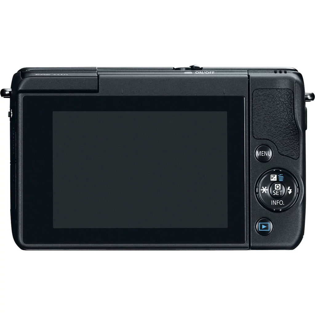 EOS Camera Black Mirrorless Lens, with Megapixel Canon M10 18 0.59", 1.77",