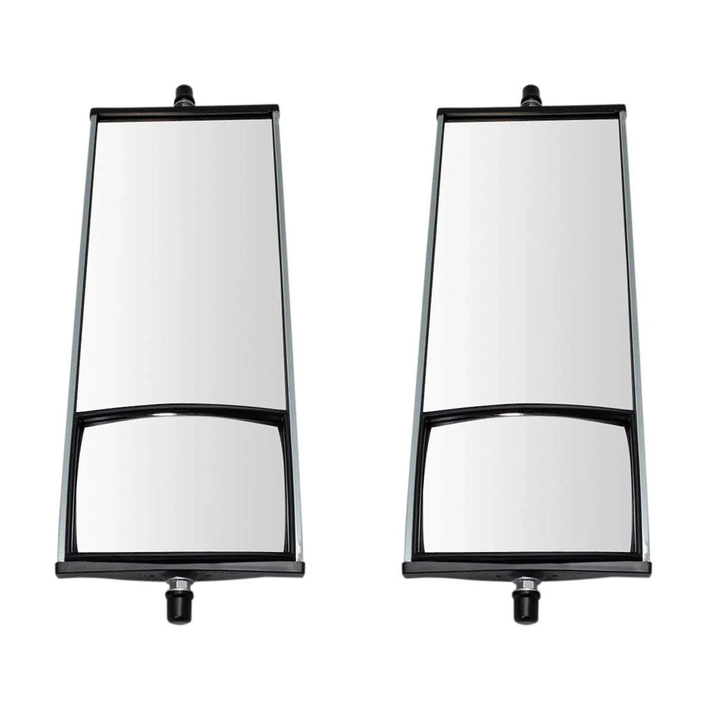 6.5" special edition Glass West Convex 1986-2009,2011-2017 Fits select: Coast x Semi ISUZU 16" NPR Truck TRQ w/ Aluminum Pair Mirror HD MRA64341 for