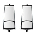 6.5" special edition Glass West Convex 1986-2009,2011-2017 Fits select: Coast x Semi ISUZU 16" NPR Truck TRQ w/ Aluminum Pair Mirror HD MRA64341 for