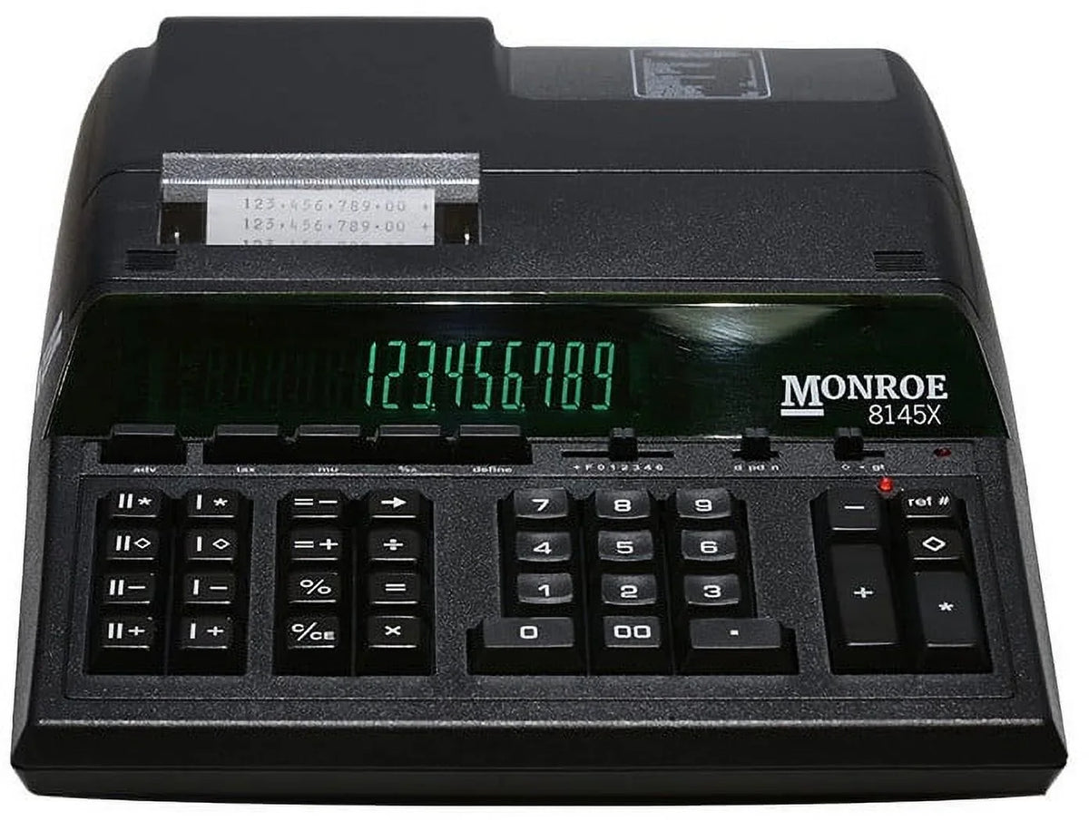 8145X Monroe 14-Digit high quality Large for Budgets With Printing Big Display Calculator