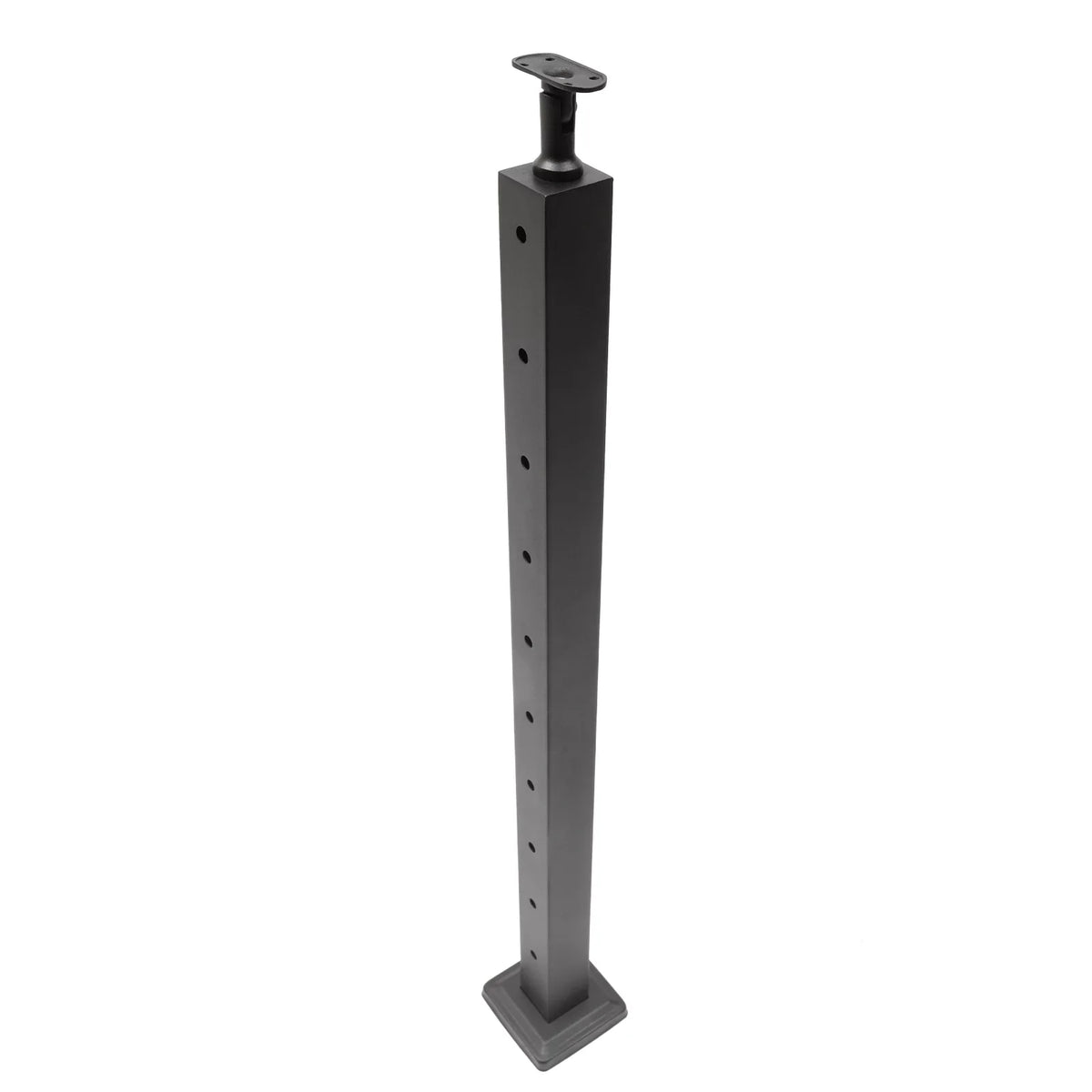 36"*2"*2" Line Steel Mount Post Black Deck Finish Level Adjustable drilled Level Level Top Wood Top Post Post Stainless Concrete Cable Railing