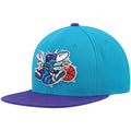 Hat Snapback Teal/Purple Mitchell & Ness - Hornets Charlotte OSFA trendy Classics Hardwood Team Men's Two-Tone 2.0