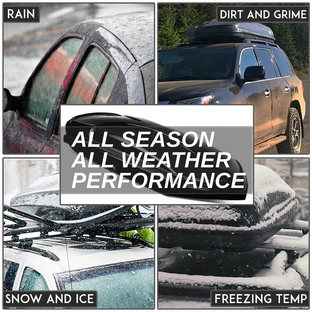Opening Escalade Yukon DNA Side Chevy 2015 XL Suburban ESV 18 Box Rail Roof Top Dual Storage GMC For Tahoe 16 Bar Keys PT-ZTL-8128-BK Cross Cargo Motoring to Aluminum 2019 + Side w/ 17 Cadillac