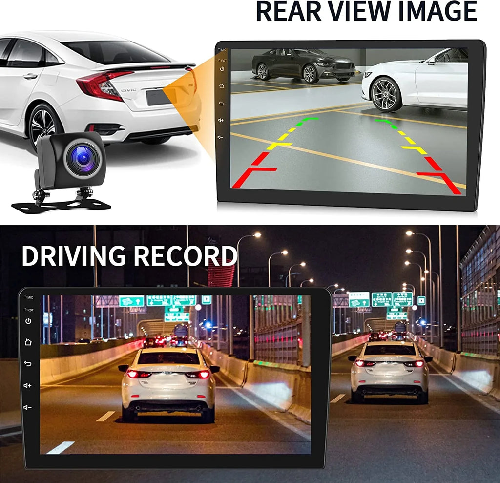Support 13 Fastboot with WiFi Android Inch Android Connection Navigation Touch Carplay Radio Din Backup with Car special edition Wireless 1G+32G HiFi/BT/GPS 10.1 Camera Double Stereo Screen Auto, Car