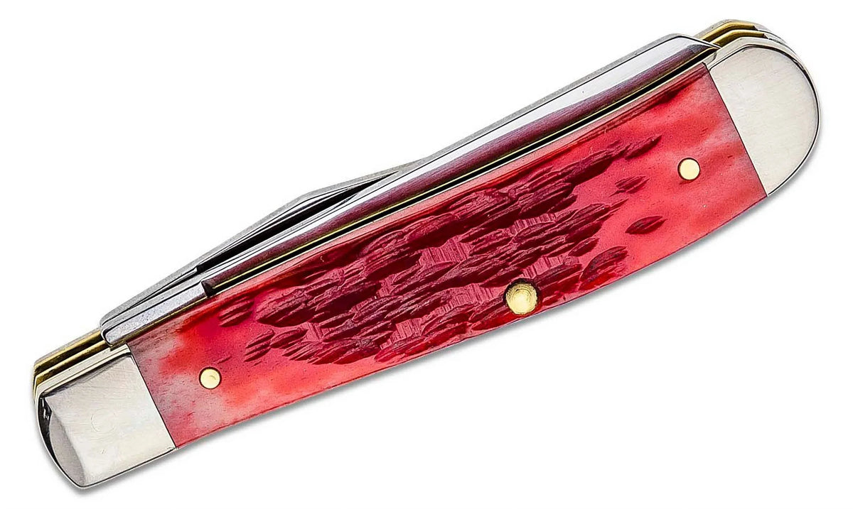 high quality Trapper Dark Seed Case Carbon 31952 Mini Red Pocket Bone XX Knives Peach Jigged Knife Steel
