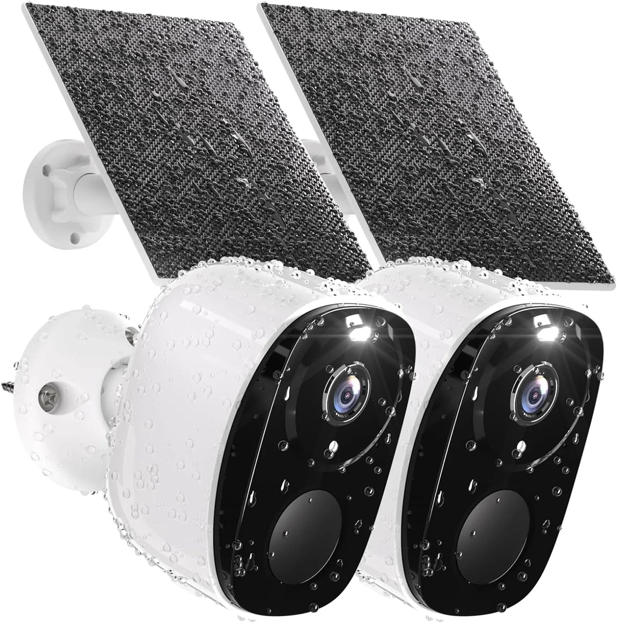Audio, Detection, Night Camera Color Vision, Panel Solar AI IP65 Waterproof, trendy 2Pack Card/Cloud Storage Motion with Wireless Security Outdoor Cameras SD for Security, Cameras with Home 2K Two-Way Home