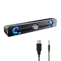 MP4 Tablet Bass PC Powerful Stereo Wired Subwoofer Phone Computer USB Sound MP3 Speaker Surround Box for Speaker Laptop V-111 Carevas Bar