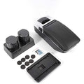 Box Storage Armrest Nissan Body Automotive Automotive Tiida Latio Parts OUKANING For Versa classic Leather Rotatable 2007-2011 Console Black Center