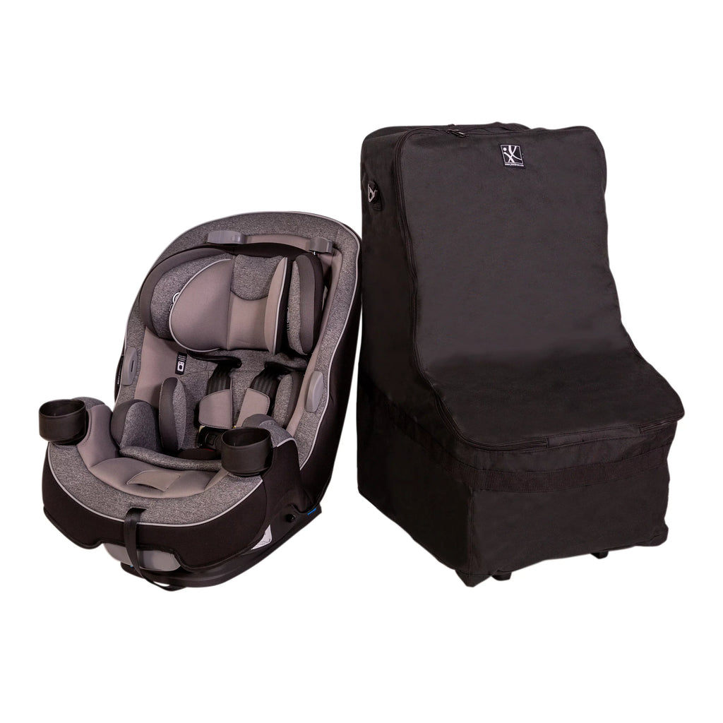 Black Wheelie Childress and Travel Car J.L. Carrier Seat with Wheels, Bag
