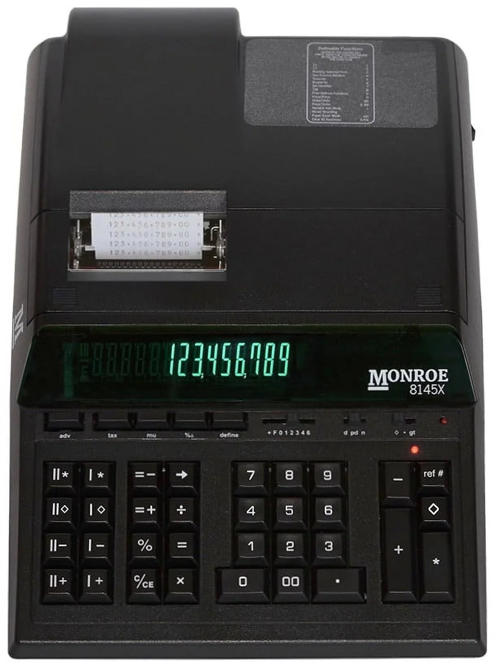 8145X Monroe 14-Digit high quality Large for Budgets With Printing Big Display Calculator