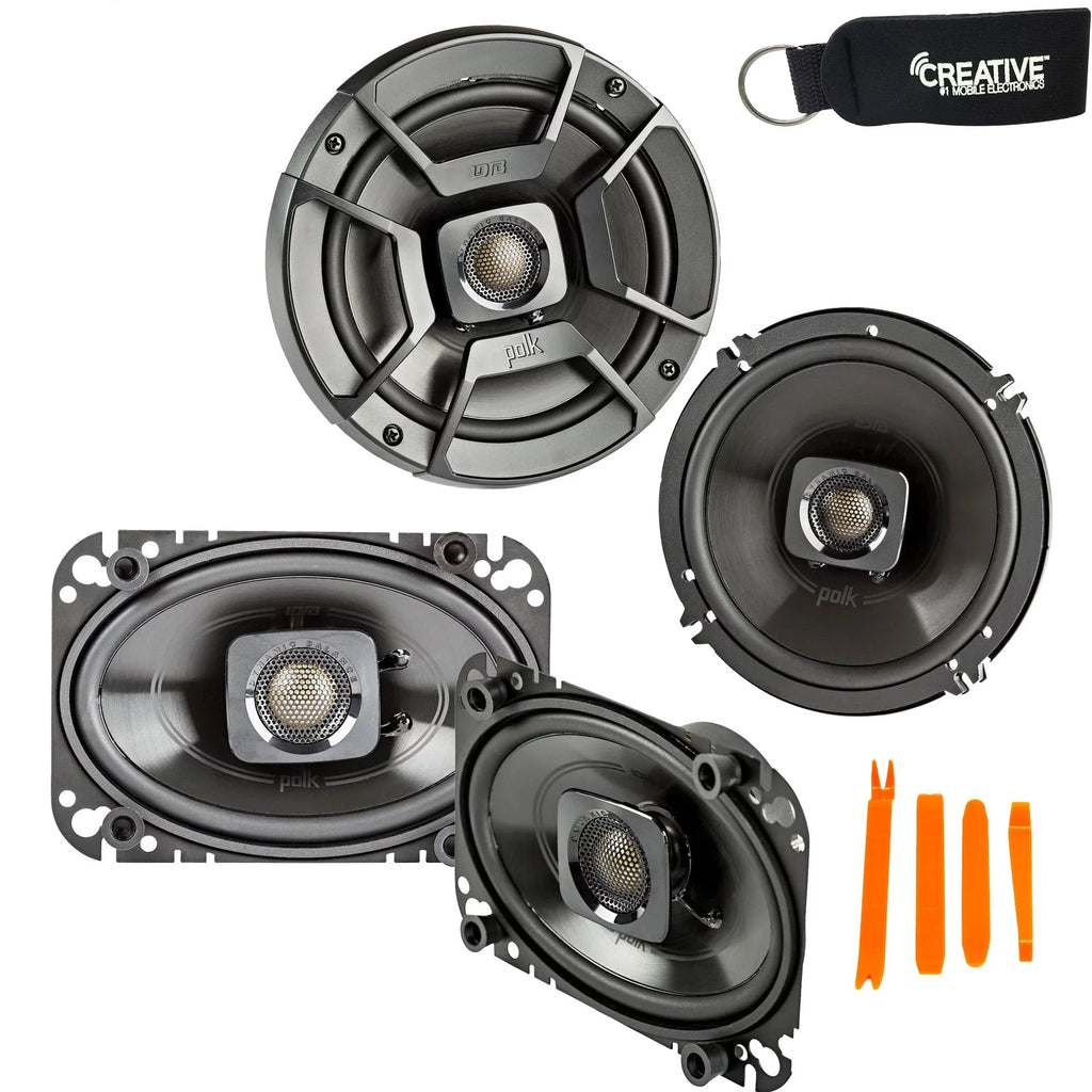 and - A 4x6" DB462 - Speakers Includes A Audio DB652 Bundle Polk Coaxial Pair Of 6.5" 2 Of Pair Pair