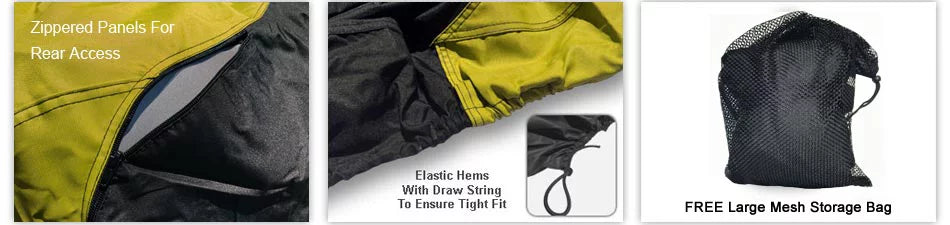 More! & Weather YAMAHA SVHO Weatherproof from Includes - Storage Runner FX - Cover Protects - Black & Bag For YELLOW Limited Rain, Ski All 2017-2018 Straps Sun, / Trailerable - Wave Trailer Jet
