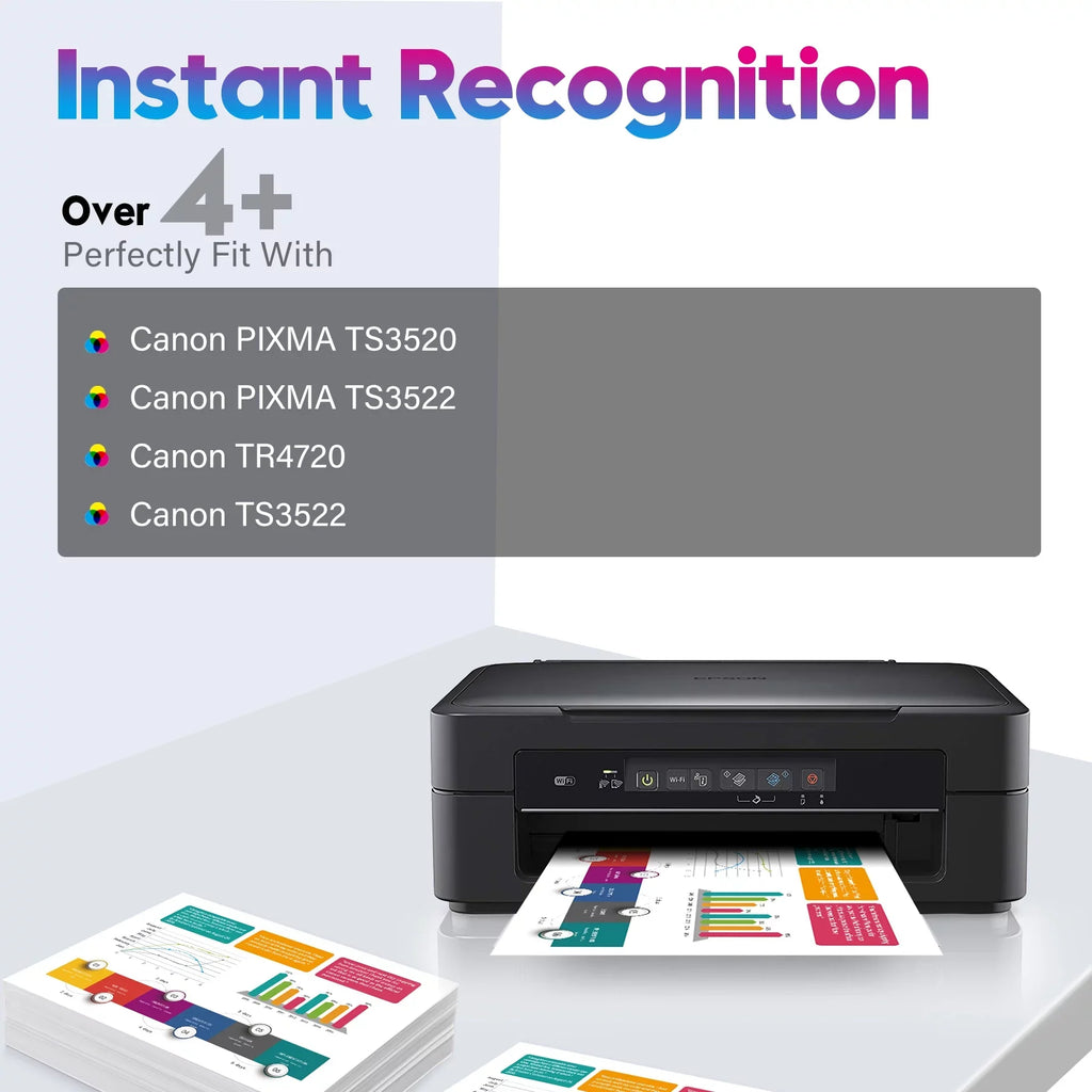 276xl and Combo for PIXMA Ink Printer Pack Yield Black Printer CL-276 to TR4720 TS3520 Ink TR4722 1 Cartridges Compatible Canon PG-275 TS3522 High 275xl XL Color) (1