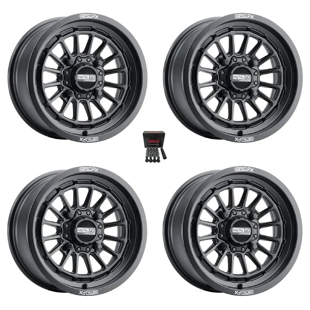1000 550 15" 850 Sportsman MetalFX Delta Black Wheels