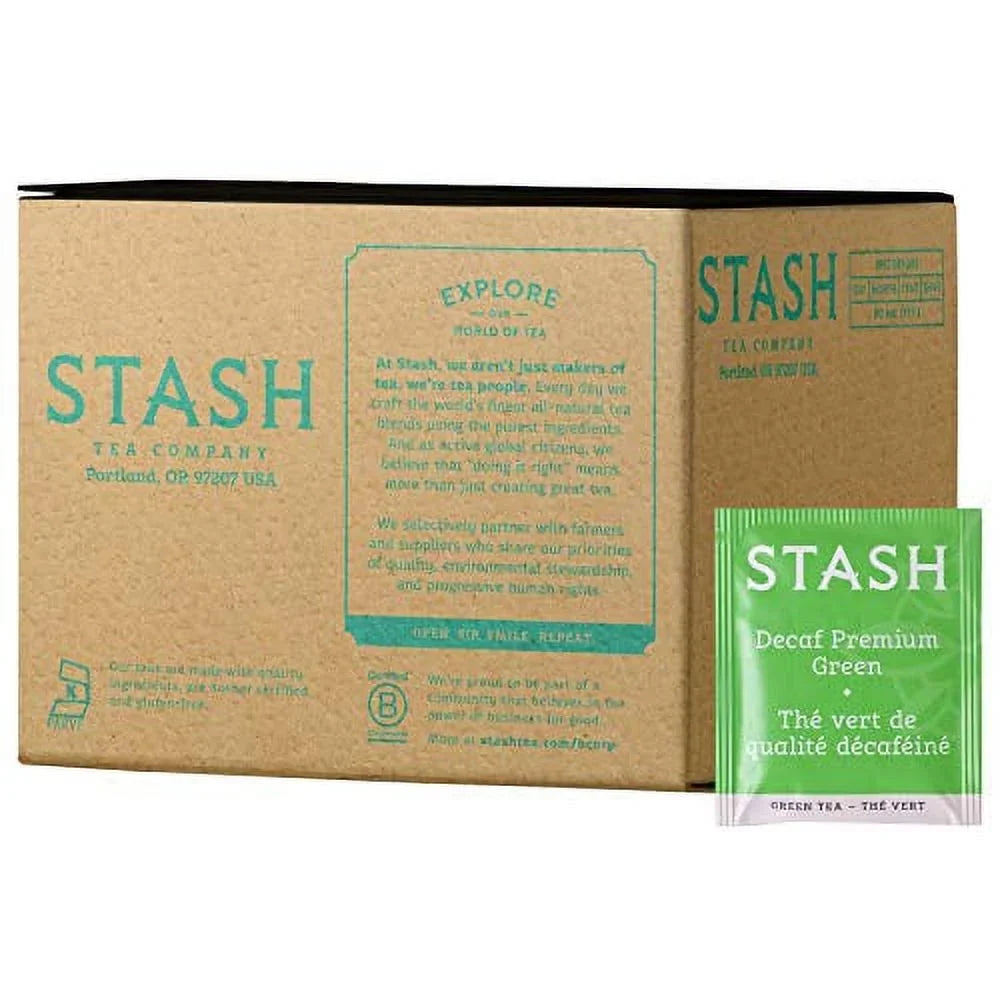 Tea, Premium Tea of Box (Packaging Green Bags Stash Vary) May Decaf 100 Tea