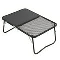 2-in-1 for Camping Fishing,Camping. Barbecue, Cutting and Board Table Table, Campfire Folding Picnic, Outdoor Portable Grill