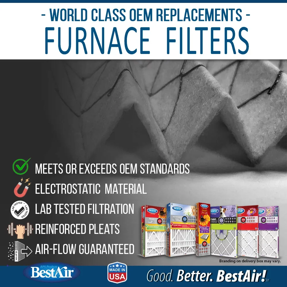 AXP-213-13R-2 BestAir Furnace 13 Replacement MERV Filter 3000 classic Series