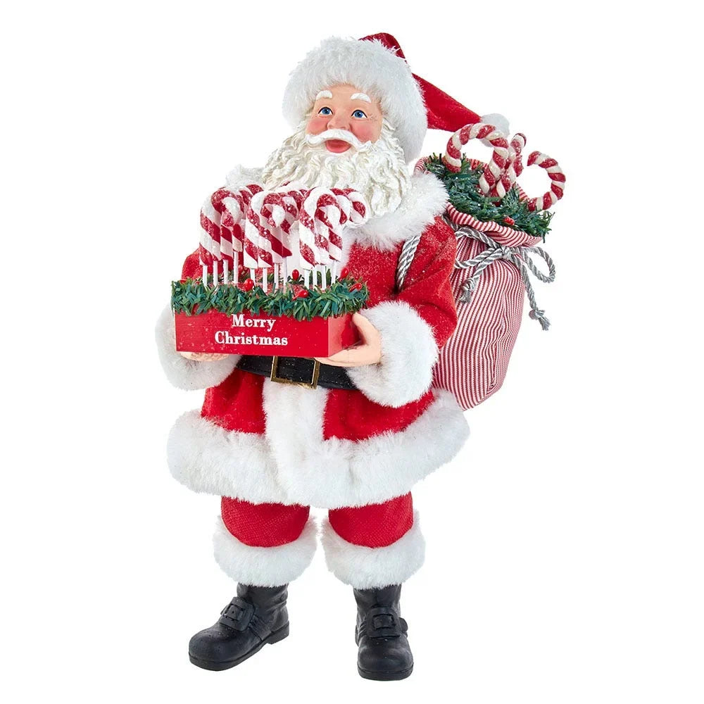 Adler Kurt 10.5-Inch with Candy Tray Cane Santa Fabriché
