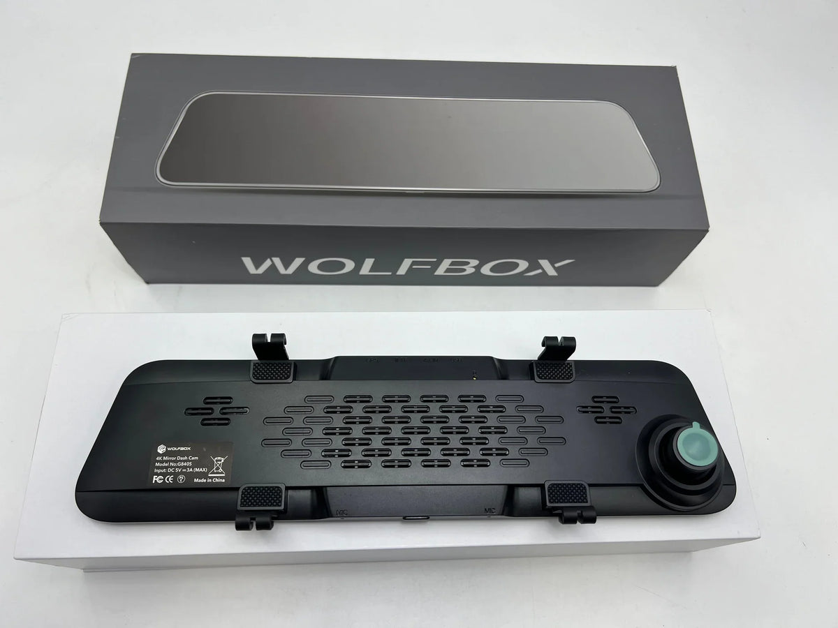 Backup Mirror Full Open HD G840S Cam Box BLACK 4K trendy - Dash Camera 12" 2160P WOLFBOX