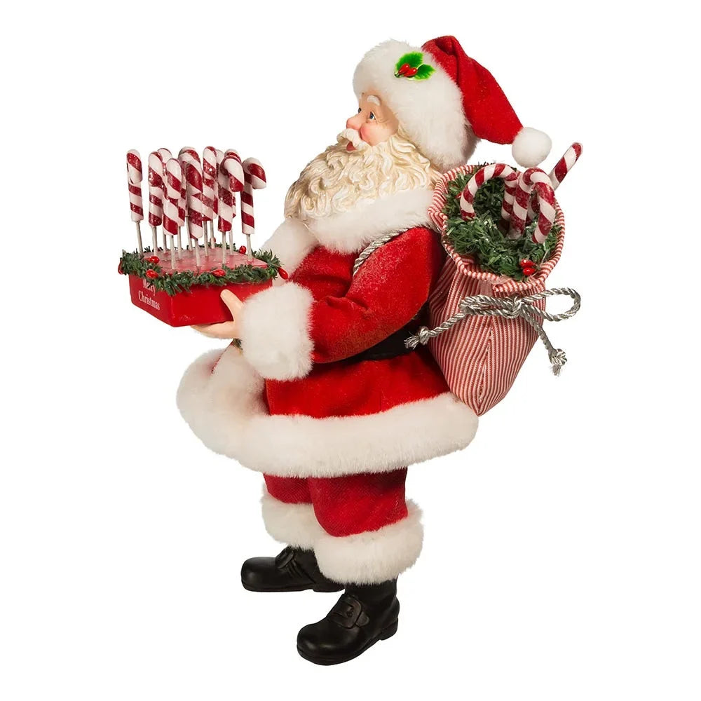 Adler Kurt 10.5-Inch with Candy Tray Cane Santa Fabriché