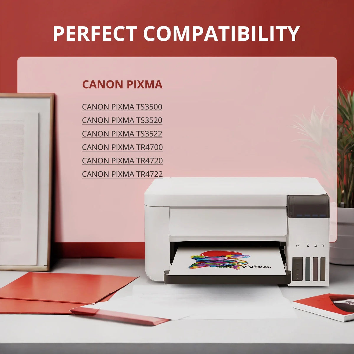 276XL (1 TR4700 TR4720 275 Black, Canon TR4722 PG Canon 275 and CL276 ink Ink 276 for TS3522 275XL for 1 Pixma 275 Tri-Color) Ink for Cartridges TS3520 TS3500 Canon