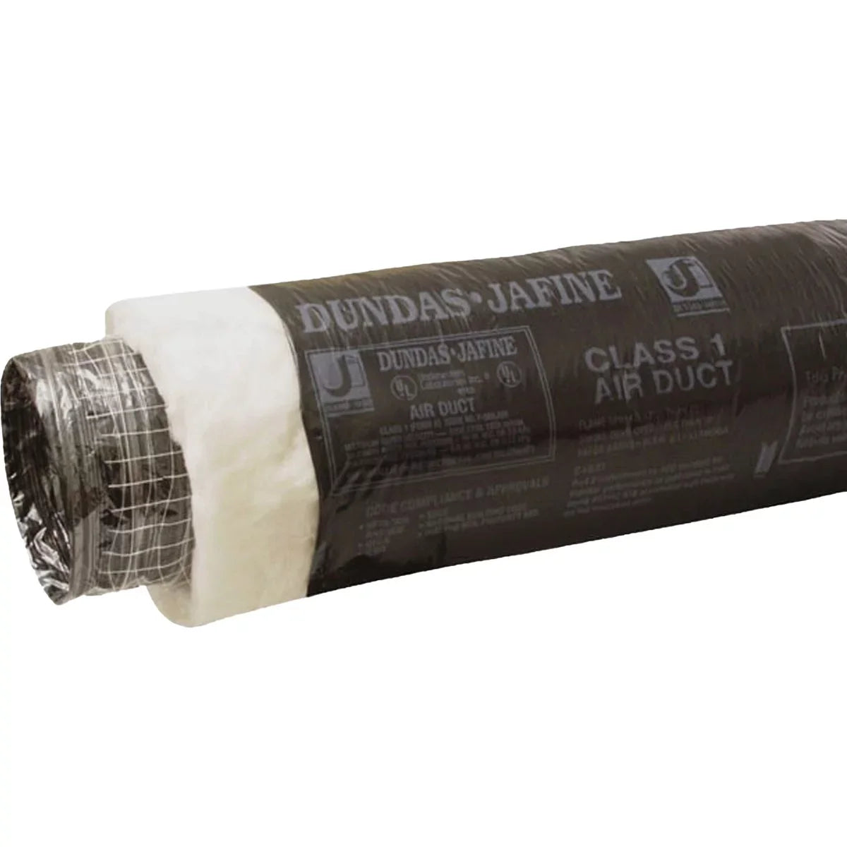 Dundas Flexible R6.0 Insulated Black I.D. 12 high quality Ft. In. 25 x Ducting Jafine Jacket