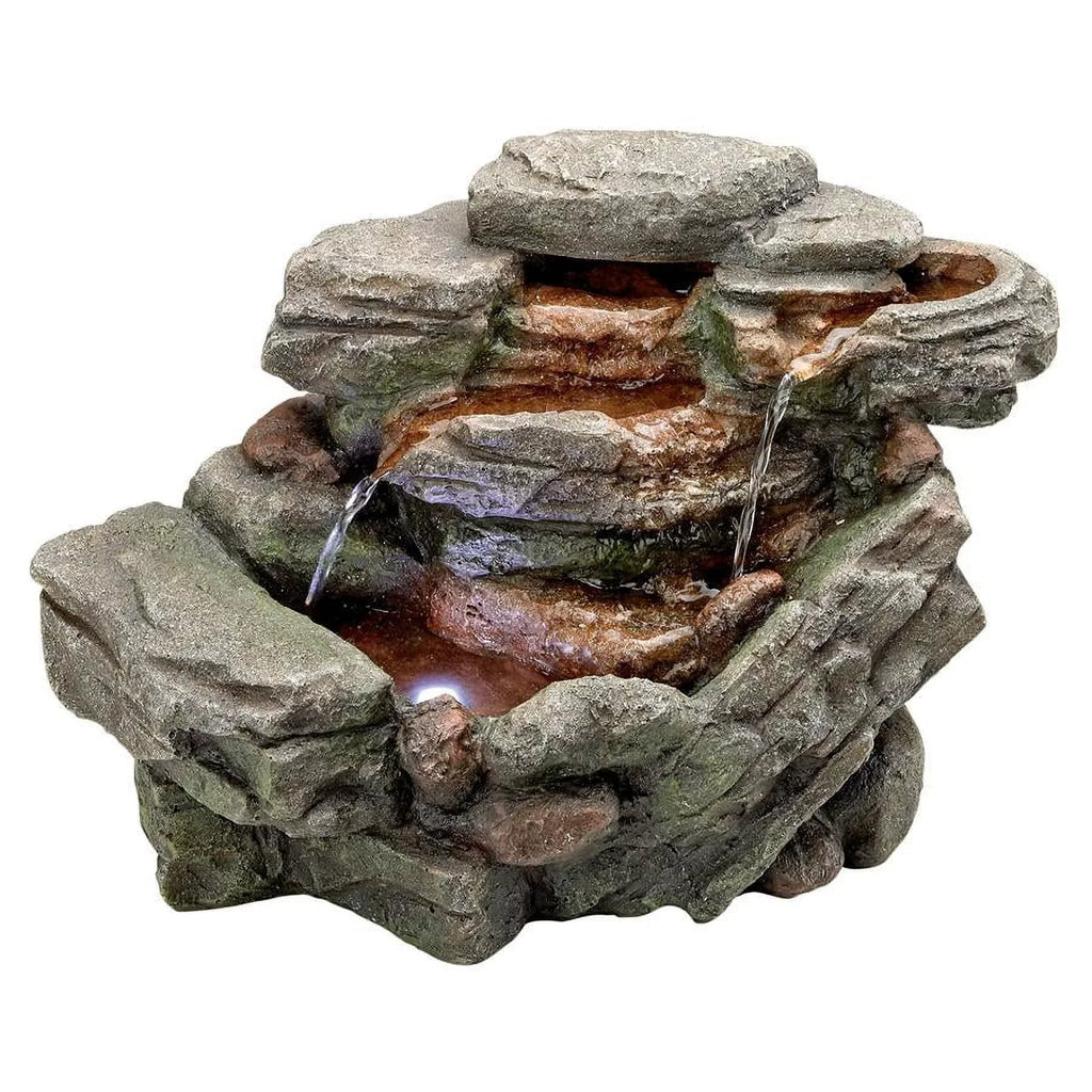 Creek Design Waterfall Cascading Tabletop Fountain Toscano