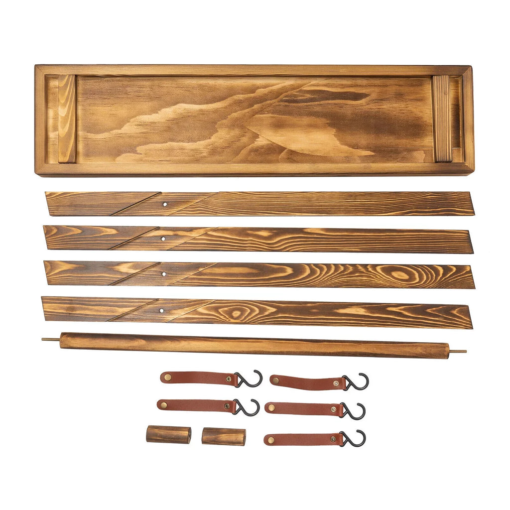 Wooden Grill Picnic Camping, Outdoor Shelf BBQ Rack Rack Picnic, for Storage Miumaeov Portable Table