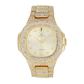 Mens ST10316CE Diamonds Out Better Gold) Oblong (ST10235 DX Watch The classic Your Oversized Choice!-Bling-ed - Bigger or for Baguette Style! is Shiny Luxurious Metal King-Your