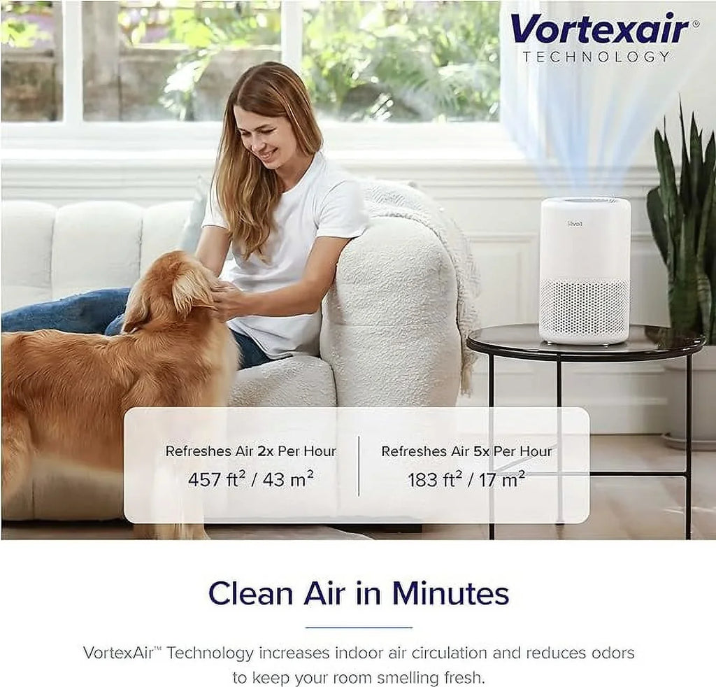 Purifier True Core HEPA for Allergy Air Large Room Home Box Open Asthma 200S and Levoit