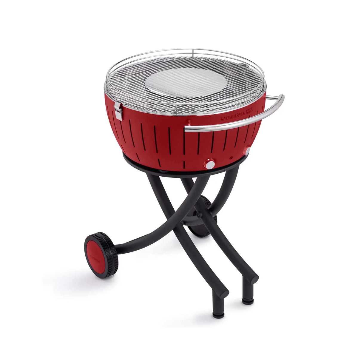 Glass Dining Cover with Lid high quality Stand Outdoor Red for - Smokeless LotusGrill Barbecue and