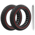 E Riding Inch Tomshoo for Puncture Mounting Tire M365 proof 8.5 2pcs with Set Solid Rubber Tyre Tool