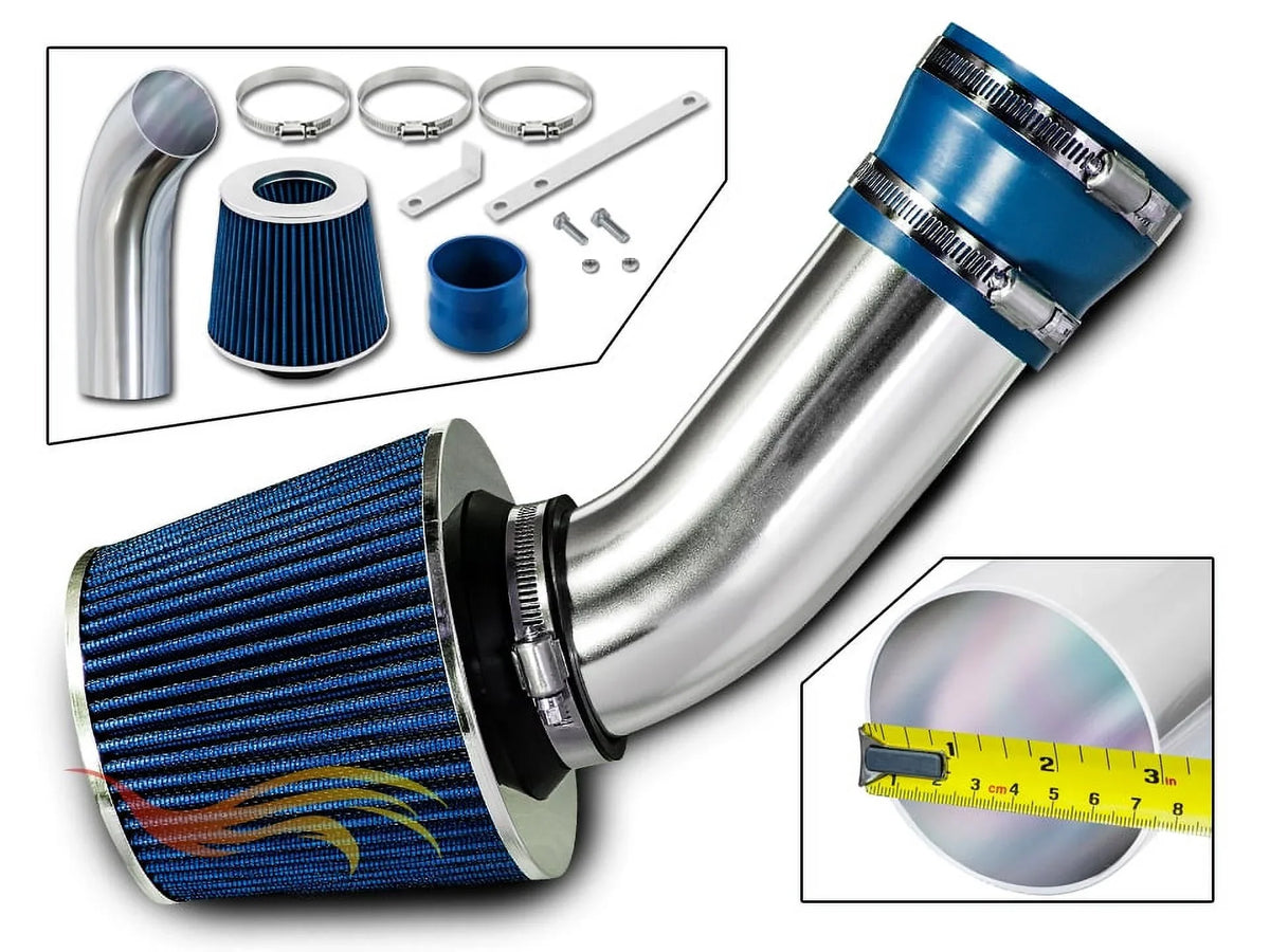 Ram E320 E420 BLUE / ML320 97 For 98-03 Compatible Mercedes Kit Combo / Intake Benz Racing Filter Rtunes Short + 98-03 98-03 98-02 CLK320 / Air E340 /