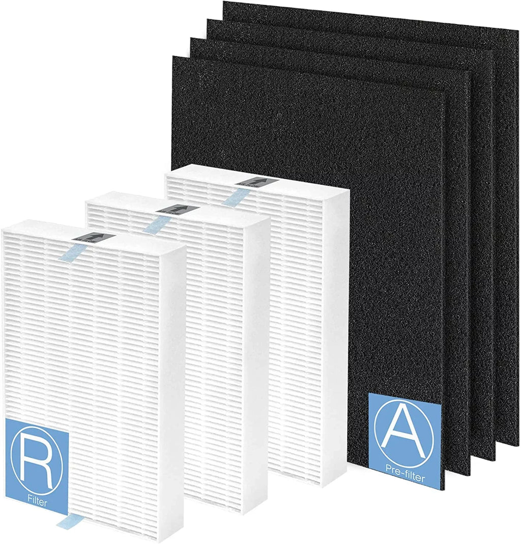 Pack HRF-R3 with 13 Air R, Replacement Honeywell Purifier Air Compatible Air HEPA Pack HRF-AP1,Home with Parts Filter 4 Accessories Pre-Filters Precut 3 HPA300 classic Purifier Purifier & Activated Carbon