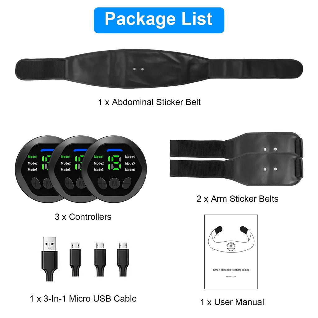 ABS Office Equipment Training Stimulator Intensity 18 trendy Levels with iMounTEK Fitness Muscle Home 6 Abdominal Modes