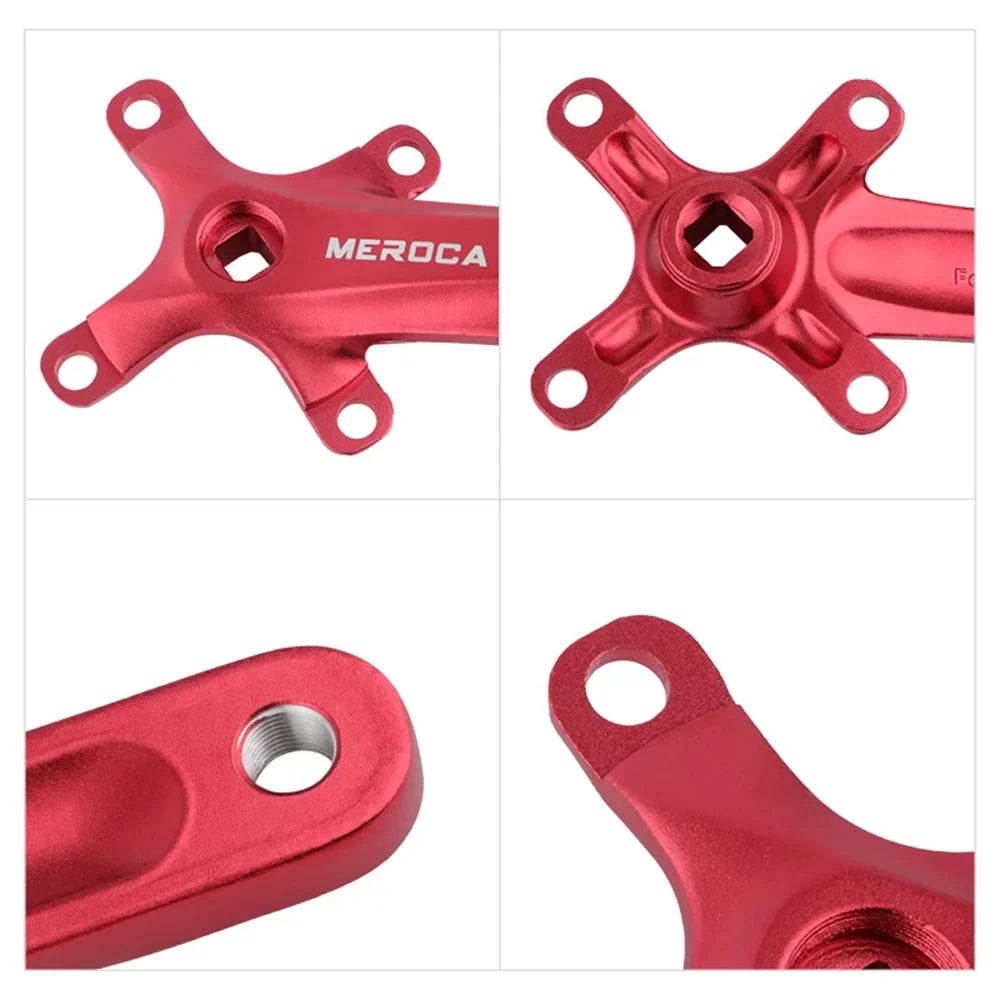 Crank Aluminum 170MM Enthusiasts Single Set - Crankset, Bike Ring for BCD Mountain - 8/9/10/11 Speed Biking 104 MEROCA for Ideal Alloy
