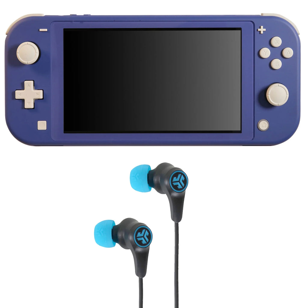 Play JLab Earbuds (Blue) with Nintendo - Black/Blue new Switch Gaming Wireless Lite Bluetooth
