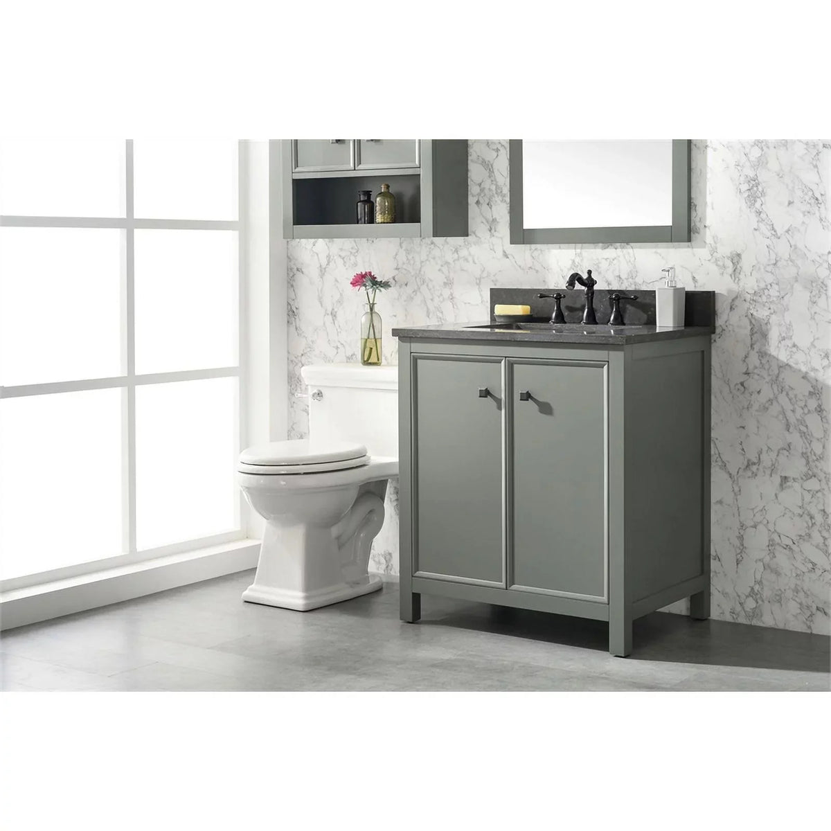 Furniture 30" Cabinet - MDF/Veneer Green Legion new Vanity Sink Contemporary Wood