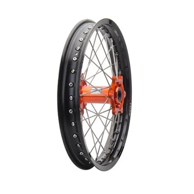 for Wheel SX x 19 Rim/Silver Impact 125 2012-2019 Hub Complete - Rear KTM 2.15 Black Spoke/Orange