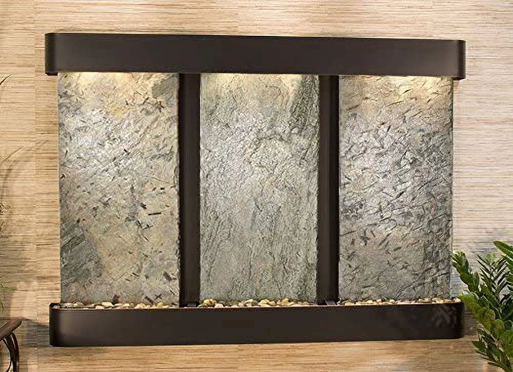 Wall high quality - Copper-Green Falls Fountain OFR1502 Slate Olympus Natural Blackened Adagio Round