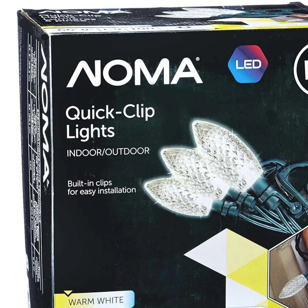 Pack) LED (3 100 Christmas C9 Quick Lights String NOMA new Clip Bulbs Warm