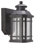 LED-0214-WD-SE Activated V, W, Boston Motion Lumens, LED Lamp, 350 120 Wall 10.5 Outdoor Harbor Black Lantern, Fixture