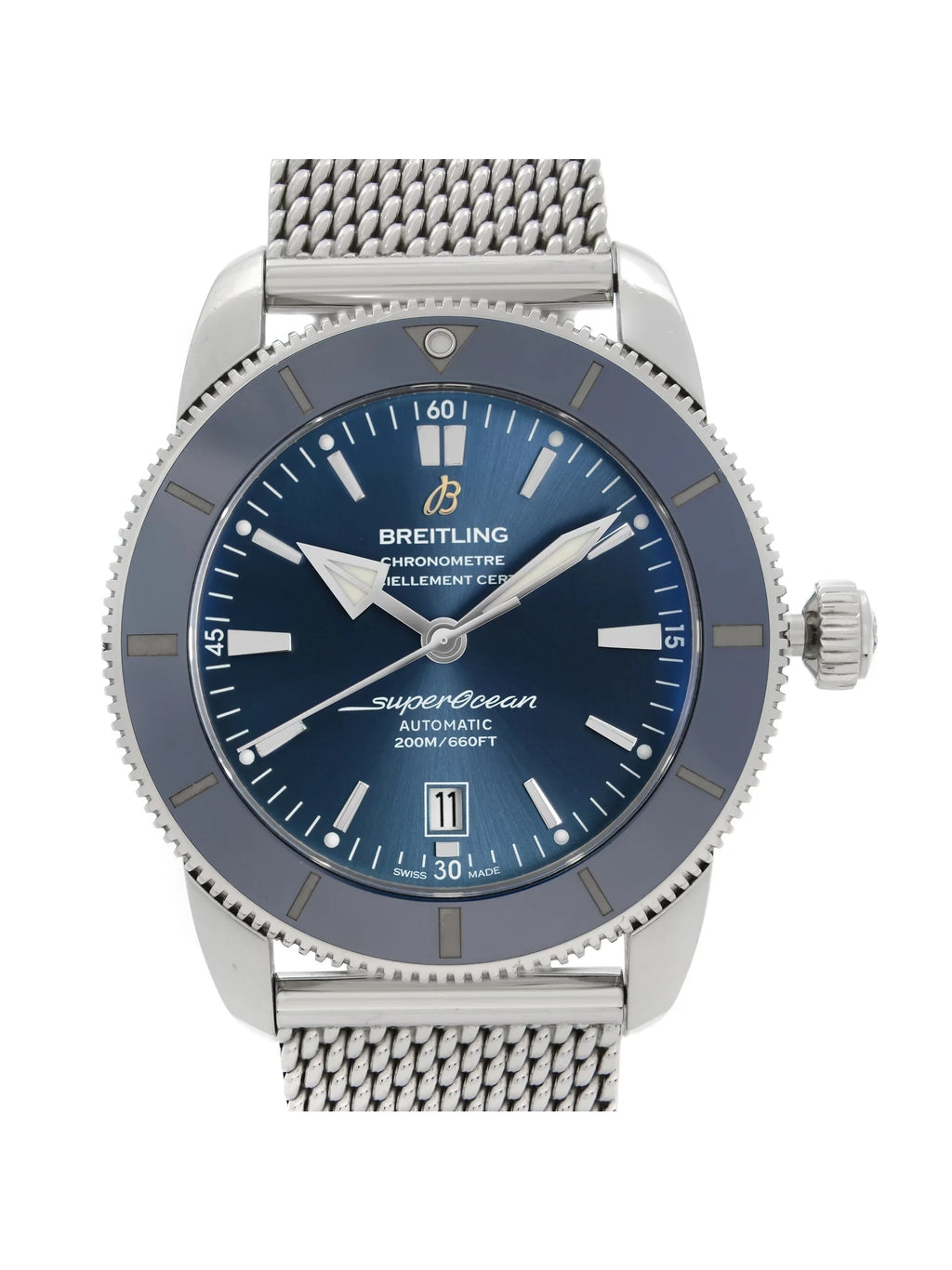 Automatic Steel Heritage Mens Dial Breitling Super AB2020161C1A1 Watch Blue