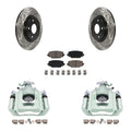 Piston Transit For Caliper KCD-100629C new Brake Dual Slotted C/V With Front And Kit Ram Disc Rear Ceramic Coated Pads 2012 Drilled Auto Rotors