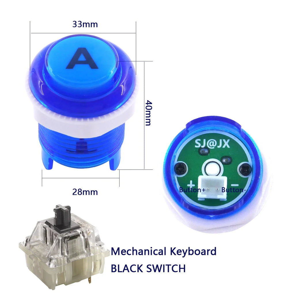 Controller Pi Player SJ@JX Cherry Game Nintendo 2 for Gamepad Arcade USB PC Microswitch Switch Raspberry MAME Joystick 8way PS3 Encoder Retropie Button MX